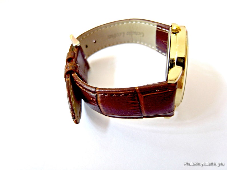 Orologio in pelle Van Gogh, Orologio Notte Stellata, Notte Stellata, Orologio artistico, Orologio unisex, Orologio da donna, Orologio da uomo, Modello 2 immagine 6