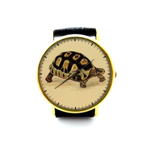 Vintage Sea Turtle Leather Watch, Turtle Watch, Gift Ideas, Birthday Gift, Turtle Jewelry