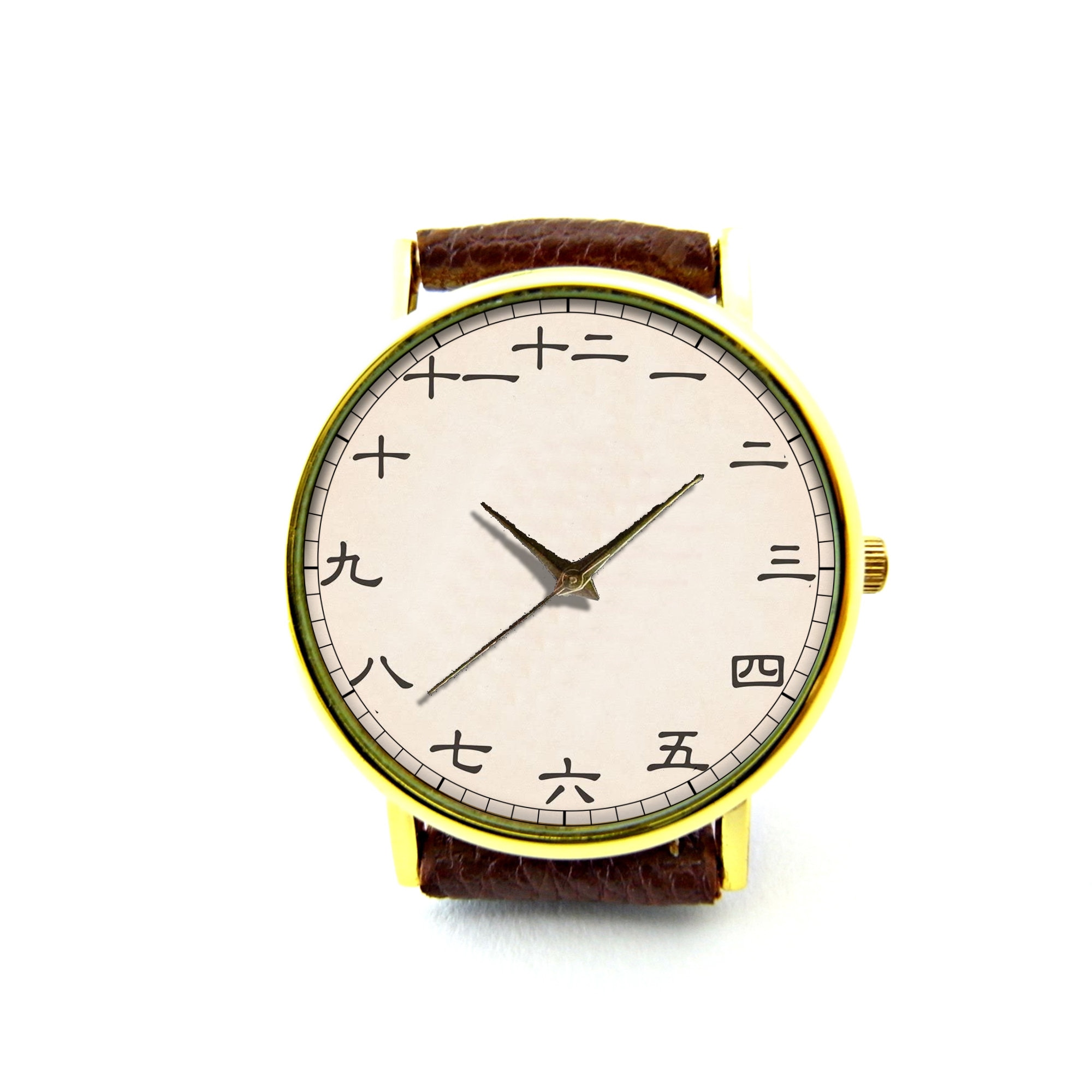 Japanese Numerals Leather Watch Numbers Ladies Watch Unisex Etsy