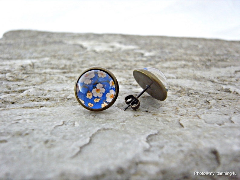 Antique Earrings Floral Stud Earrings Pattern 2 Floral Earrings Floral Images Earring Spring Jewelry Flower Earrings Silver Earrings