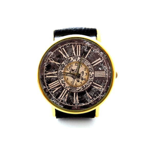 Montre Vintage Yulan Butterfly Pour Femme - Cuir Marron, Boîtier Bronze 28mm - Fonctionne Avec Pile Neuve