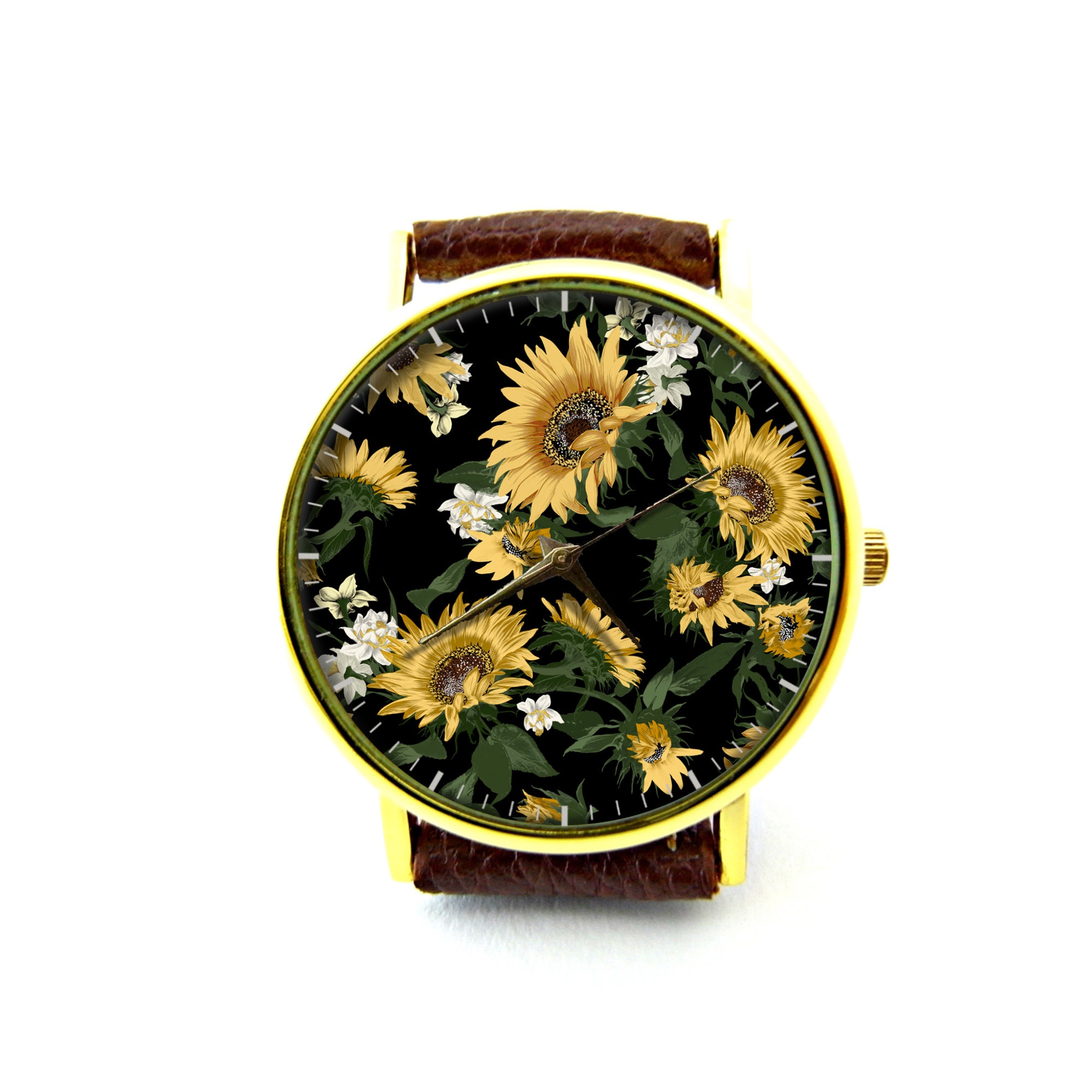 Chic Gold and Cream Embossed Sunflower Women\ display picture 1