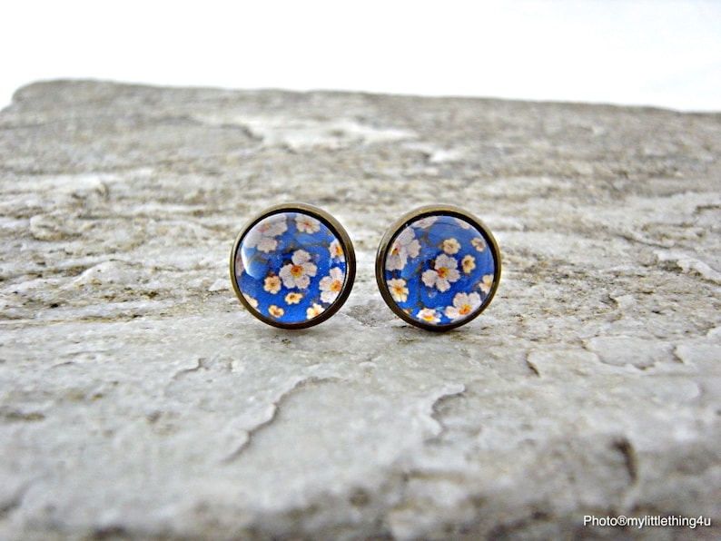 Antique Earrings Floral Stud Earrings Pattern 2 Floral Earrings Floral Images Earring Spring Jewelry Flower Earrings Silver Earrings