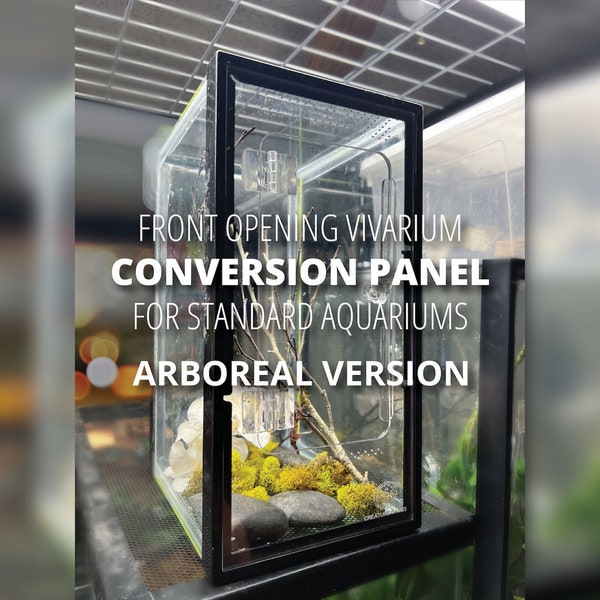 CREATURE CAGES ARBOREAL | Vivarium Conversion Panel for Standard Aquariums | Reptile Tank Lizard Snake Gecko Frog Aquarium Terrarium Inverts