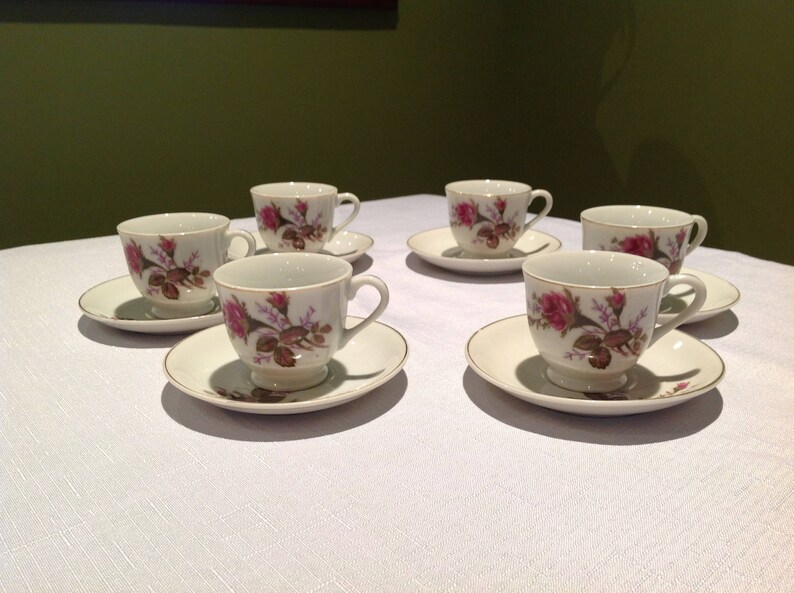 Vintage Hand Painted Tea Set Etsy