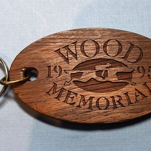 Aquädukt Rennen Pferd Erinnerungsstücke 1995 Holz Memorial Schlüsselanhänger