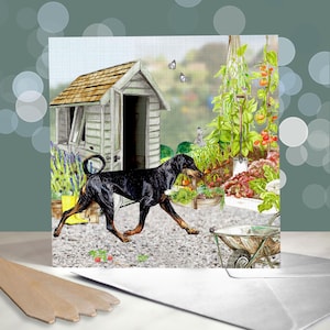 Cartes de fête des pères chien Dobermann Pinscher - carte chien Dobie pour papa - cadeaux pour parents d'animaux de compagnie - carte Doberman - carte papa chien - fête des pères papa chien