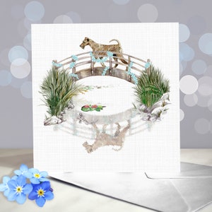 Irish Terrier - Dog Sympathy Card - Sorry voor je verlies - Bedankkaart voor dierenoppas en hondenuitlater - kaart nieuwe collectie - kaart nieuwe woning