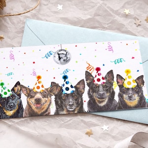 Lancashire Heeler Birthday Greeting Cards / Herding Dog Lover / Blank Inside / Card from the Dog