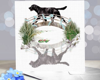 Labrador - Dog Sympathy Card - Sorry for Your Loss - Thank You Card for Pet Sitter and Dog Walker - New Arrival Card - New Home Card