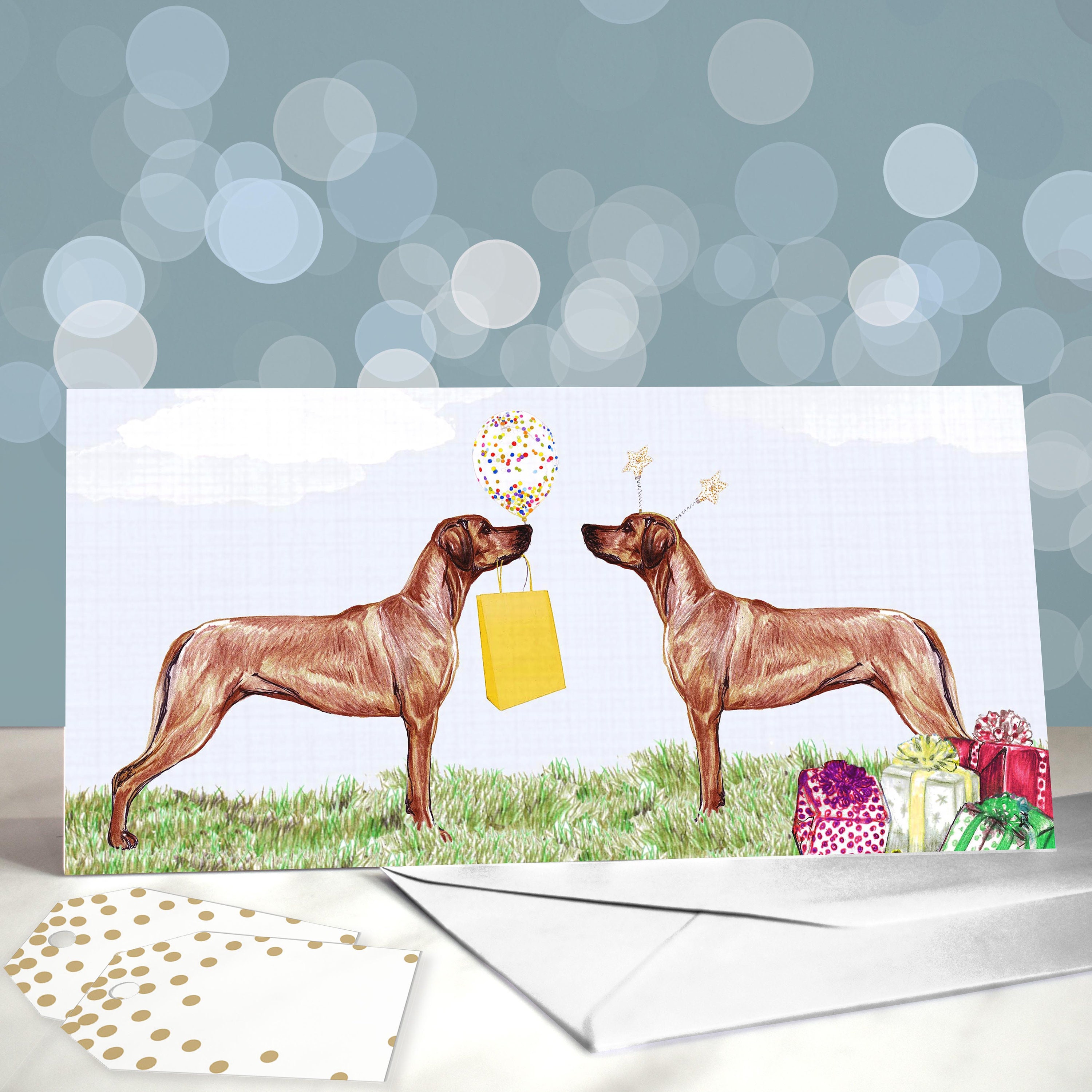 Rhodesian Ridgeback Birthday Greeting Card / Blank Inside / Card From ...