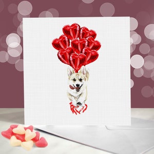 Pembroke Corgi - Varietà di biglietti di anniversario Welsh Corgi - Ti amo biglietto per gli amanti dei cani - Divertente San Valentino dal cane - Queen's Corgi