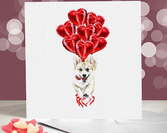 Pembroke Corgi - Variety of Welsh Corgi Anniversary Cards - I Love You Card for Dog Lovers - Funny Valentine From the Dog - Queen's Corgi