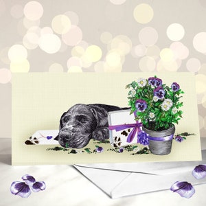 Carte labrador - variété de cartes de fête des mères Black Lab - cadeaux pour parents d'animaux de compagnie - carte de Pâques pour chien - cadeau pour les amoureux des chiens - carte de maman chien - maman fourrure