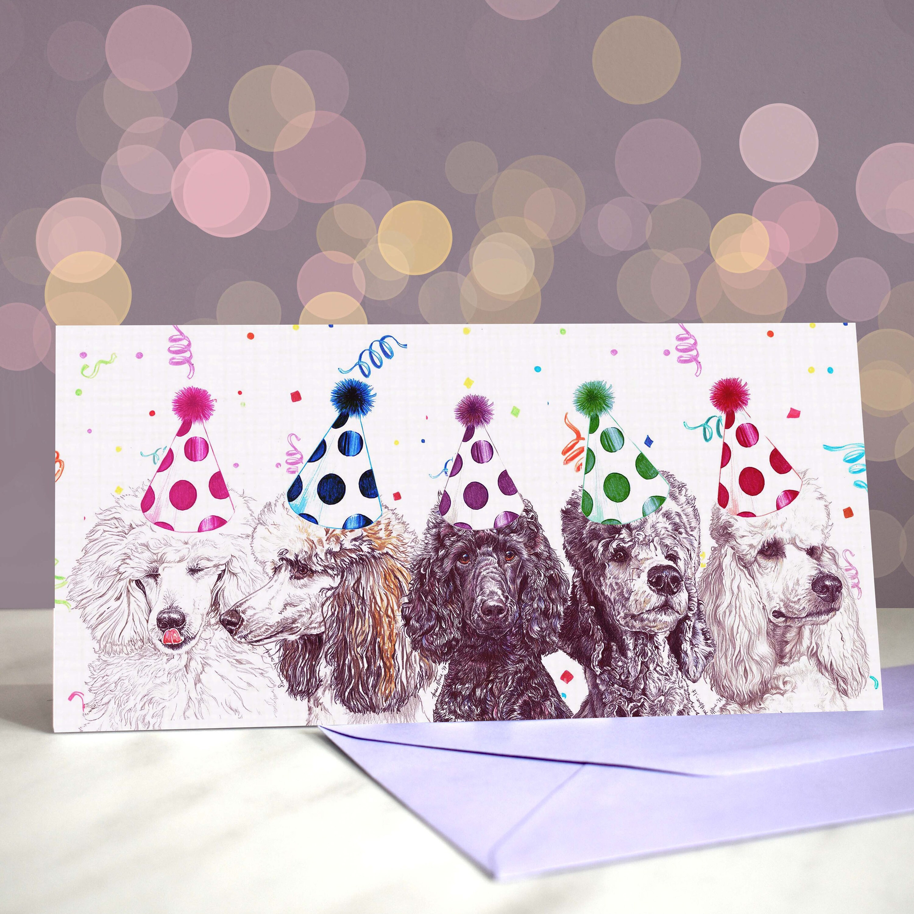 Just a Spoo Full of Sugar Birthday Greeting Cards -  Party Hats on Fi…