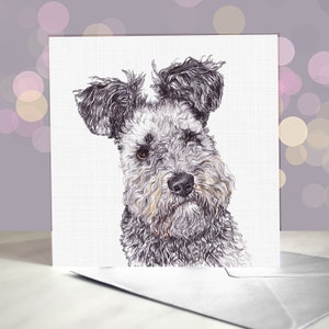 Hungarian Pumi Dog Card / Teddy Bear Dog Greeting Card / Blank Inside / For Groomers, Vets and Breed Lovers