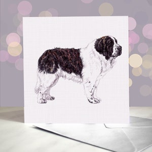 Carte de voeux pour chien Mâtin des Pyrénées / Intérieur vierge / Carte du chien / Cadeau LGD pour les toiletteurs, les vétérinaires et les amateurs de races / Mastín del Pirineo