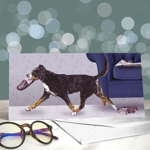 Grote Zwitserse sennenhond vaderdagkaarten - hondenkaart voor vader - huisdier oudercadeaus - vaderkaart - Zwitserse hond vaderkaart - hond vader vaderdag