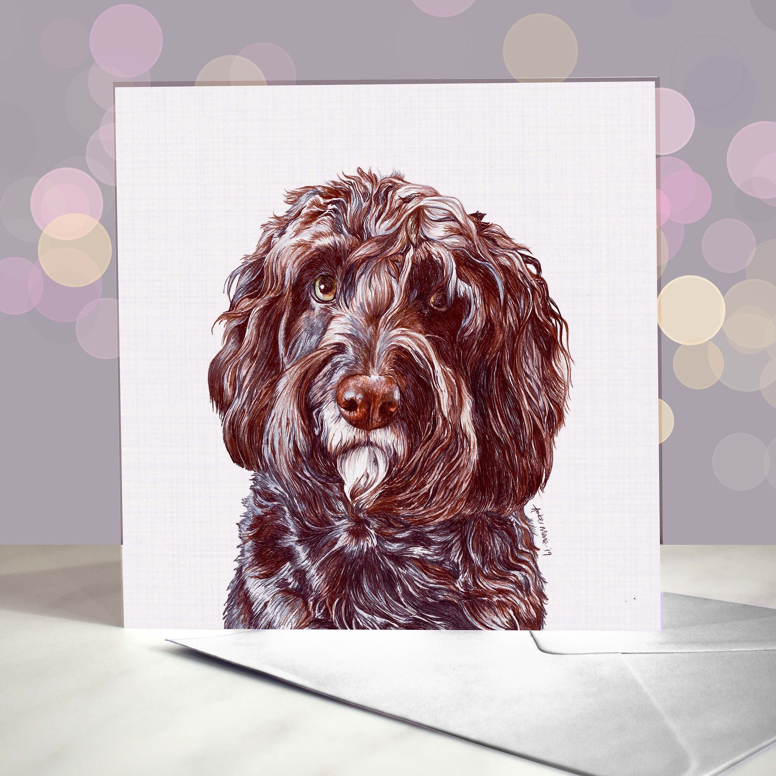 Cockapoo Photo Card Cockapoo Greeting Card / Variety of Doodle Labradoodle Cavachon and ...