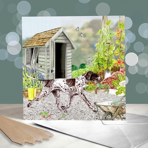 Cartes de fête des pères allemands à poil court - carte de chien GSP pour papa - cadeaux pour parents d'animaux de compagnie - carte de papa de chien de chasse - fête des pères de papa de chien
