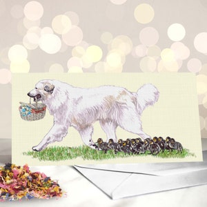 Pyrenäen Berghund Muttertagskarte - Hunde Mama Karten - Oster Osterkarte - Haustier Eltern Geschenke - Pyrenäen Hundemama - Pelz Mama - Pyrenäen