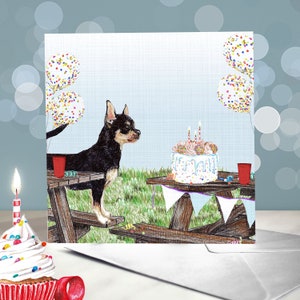 Smooth Coated Chihuahua Birthday Greeting Card / Blank Inside / Card ...