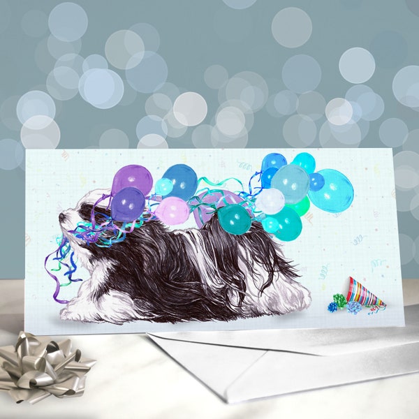 Havanese Birthday Greeting Card / Toy Breed Dog / Blank Inside / Card from the Dog/ Havanese Cuban Bichon / Rigno