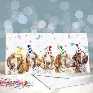 Biglietti d'auguri Bracco Italiano - Varietà di biglietti d'auguri / Interno vuoto / Biglietto del cane