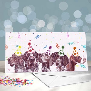 Pointer Brothers - Duitse korthaar / ruwharige / Engelse aanwijzer - blanco binnenkant / kaart van de hond / favoriete hondenras op cadeau