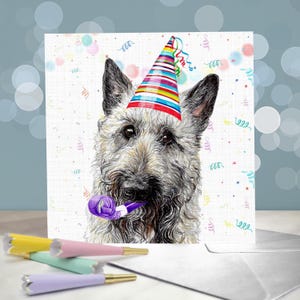 Laekenois - Belgian Shepherd Birthday Greeting Cards / Blank Inside / Card from the Dog