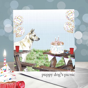 カナン ドッグ - スピッツ ドッグの誕生日カード / 中は空白 / 犬からのカード / トリマー、獣医、ブリーダー / パリア シェパード / イスラエル デザート ドッグ