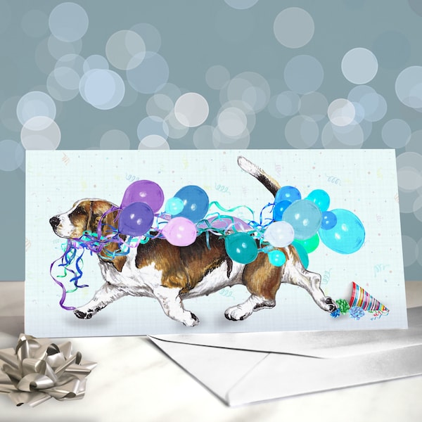 Basset Hound Greeting Cards / Blank Inside / Card from the Dog / Droopy Scenthound