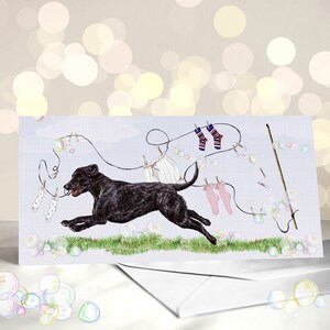 Carte de fête des mères Retriever à poil bouclé - Variété de cartes de maman bouclées - Carte de Pâques avec chien - Cadeau pour les amoureux des chiens - Bonjour printemps - Carte de maman de chien