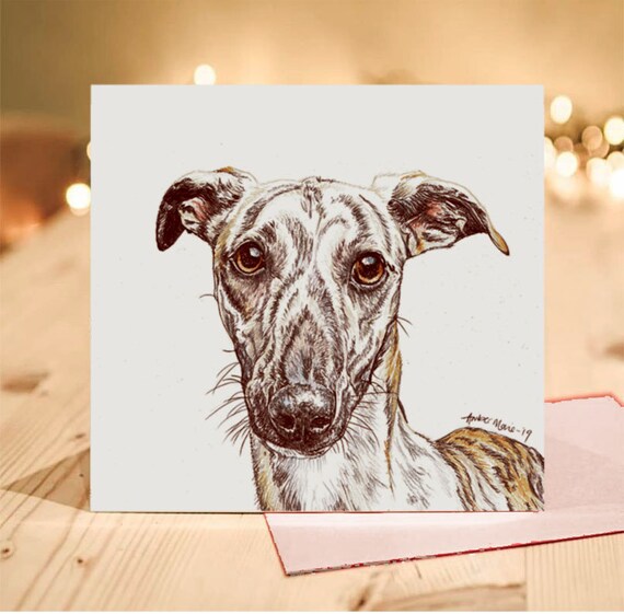 Lurcher Brindle Whippet Greyhound Italian Greyhound Etsy