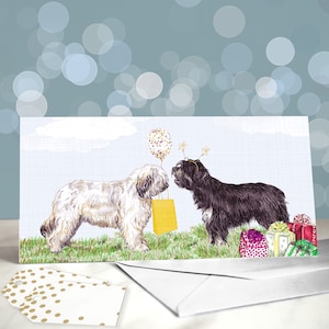 Carte de voeux pour chien de berger catalan / Cartes d'anniversaire pour chien de berger catalan / Intérieur vierge / Carte du chien / Gos d'Atura Català / Pyrénées