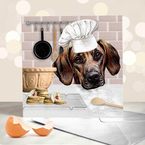 Tarjetas del Día de las Madres del Perro Rhodesian Ridgeback - Sabueso León Africano - Tarjeta de Mamá - Tarjeta de Pascua para Perros - Regalos para Padres de Mascotas - Hola Primavera - Tarjeta de Mamá Perro