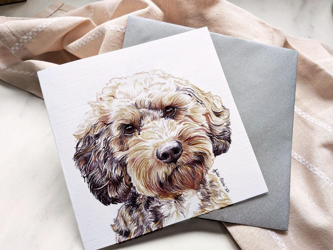 Cockapoo Greeting Card / Variety of Doodle Labradoodle Cavachon and ...