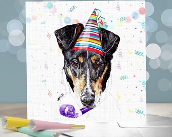 Smooth Fox Terrier - Variety of Terrier Dog Birthday Cards / Blank Inside / Card from the Pooch / For Groomers, Vets and Breed Lovers