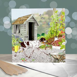 Englisch Pointer Vatertagskarten - Pointer Hund Karte für Papa - Haustier Eltern Geschenke - Gundog Papa Karte - Hund Papa Vatertag