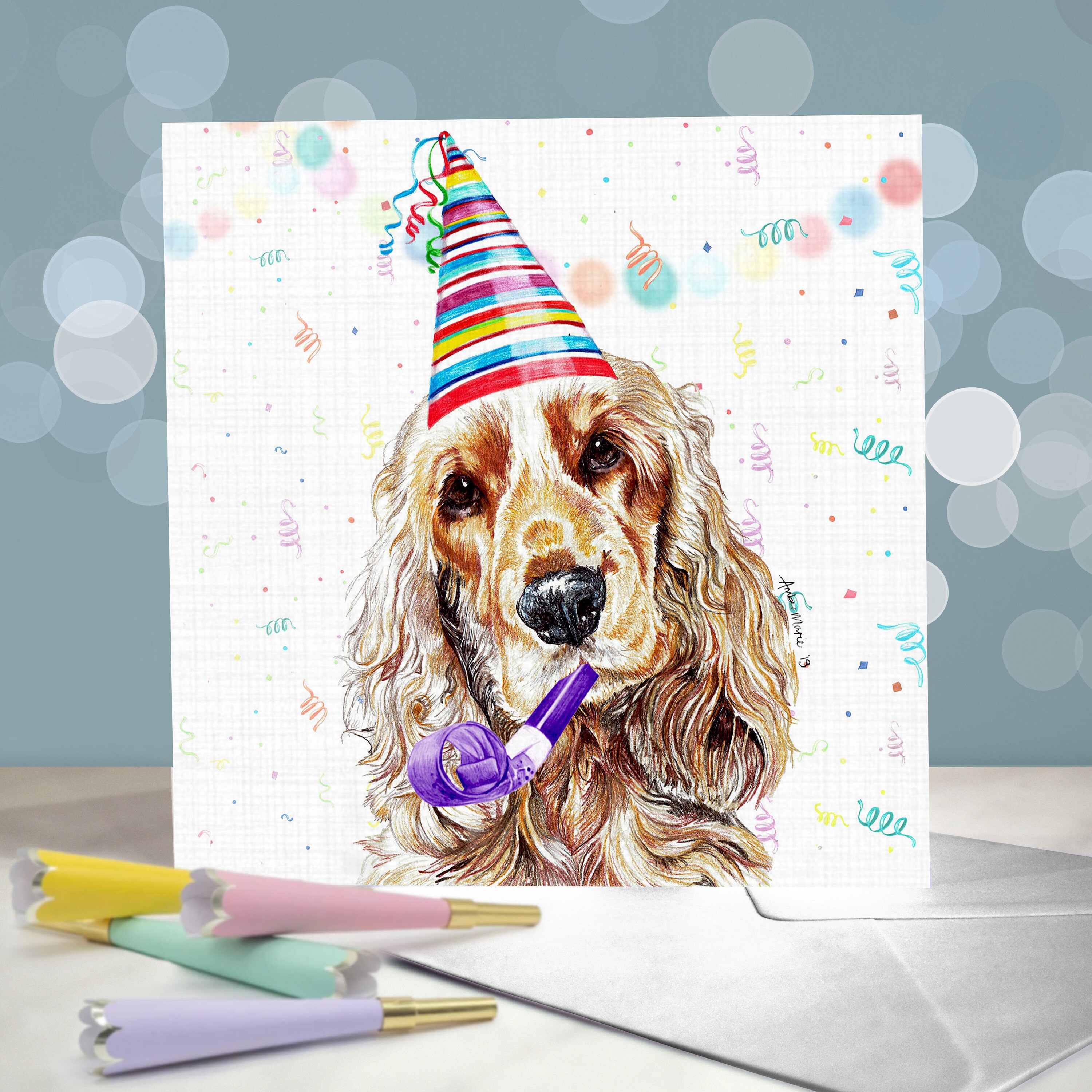 Cocker Spaniel Perro Feliz Día De La Madre Tarjeta Dientes Humor