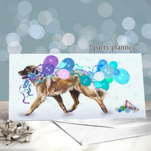 Estrela Sennenhund Geburtstagskarte / Innenseite leer / Geschenk für Hunderassen Liebhaber / Portugesischer Schäferhund Geburtstagskarte / Estrela Hundemutter