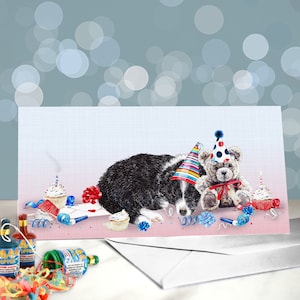 Border Collie Greetings Card -  Variety of Sheepdog Birthday Cards / Blank Inside / Card from the Dog