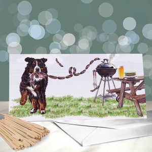 Berner Sennenhund Vatertagskarten - Hundekarte für Papa - Geschenke für Eltern - Papa Karte - Schweizer Hunde Papa Karte - Hunde Papa Vatertag