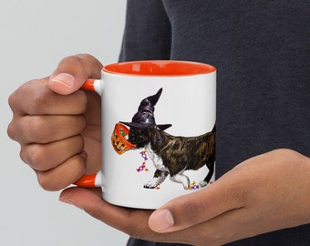Trick or Treat - Your Favourite Dog Breed - Cute Spooky Witch Hat Halloween Mug