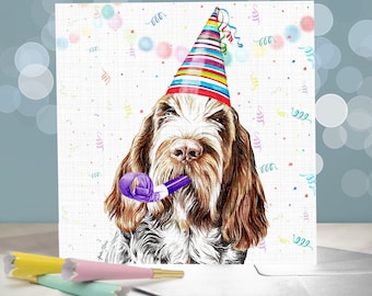 Italian Spinone Greeting Card / Variety of Spinone Birthday Cards / Blank Inside / Card from the Dog / For Groomers, Vets and Breed Lovers