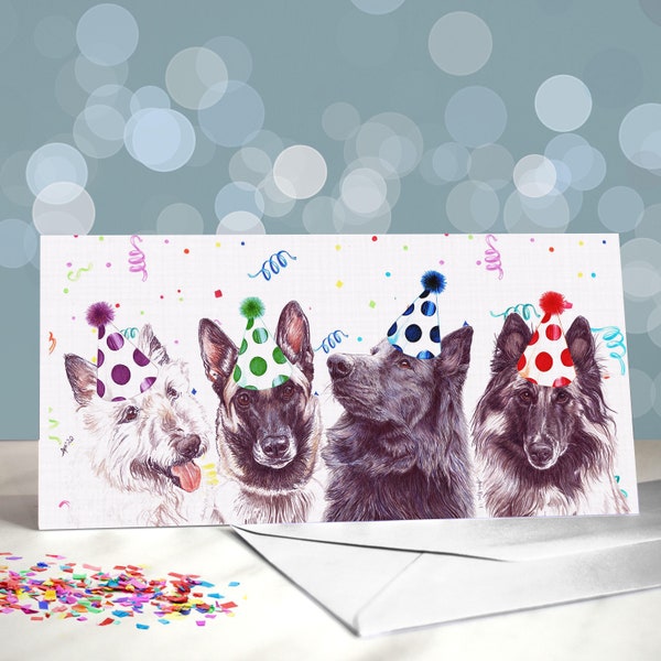 Why You Gotta Be So Bruges? Belgian Shepherd Birthday Greeting Card / Blank Inside / Card from the Dog / For Groomers, Vets and Breed Lovers