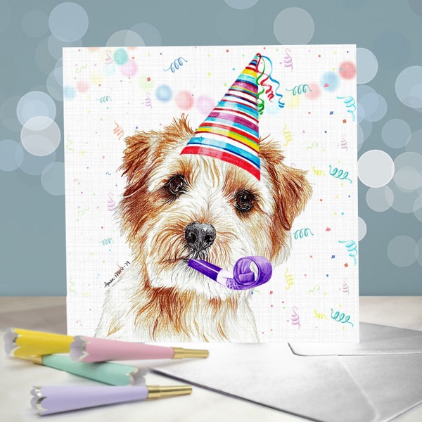 Norfolk Terrier Birthday Greeting Cards / Terrier Lover Gift / Blank Inside / Card from the Dog