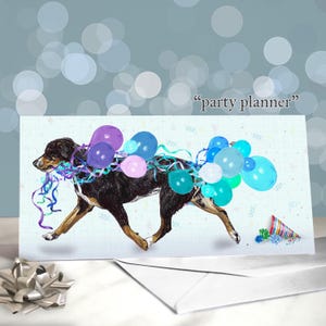 Entlebucher - Biglietti di compleanno per cani svizzeri / Regalo per amanti dei cani da montagna / Interno vuoto / Biglietto del cane / Cane da bestiame Entelbuch / Sennenhund