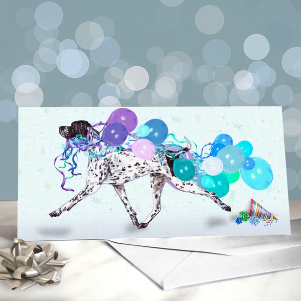 English Pointers Birthday Cards - Blank Inside / Card from the Dog / Favourite Dog Breed on Gift