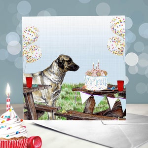 Chien de berger d'Anatolie - Variété de cartes d'anniversaire / Kangal turc / Cadeau pour les amoureux des chiens / Vierge à l'intérieur / Carte de chien effronté